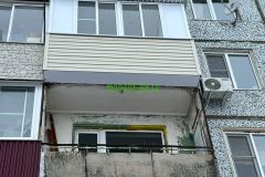 Отделка балкона в Тульской области, пос.Ленинский