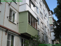 Наружная отделка балкона с выносом