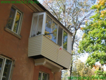 Ремонт балкона с увеличением плиты