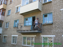 Ремонт плиты балкона, монтаж нового ограждения