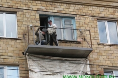 Ремонт плиты и ограждения балкона